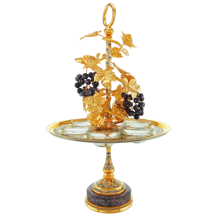 Menagerie "Grapes" with charoite